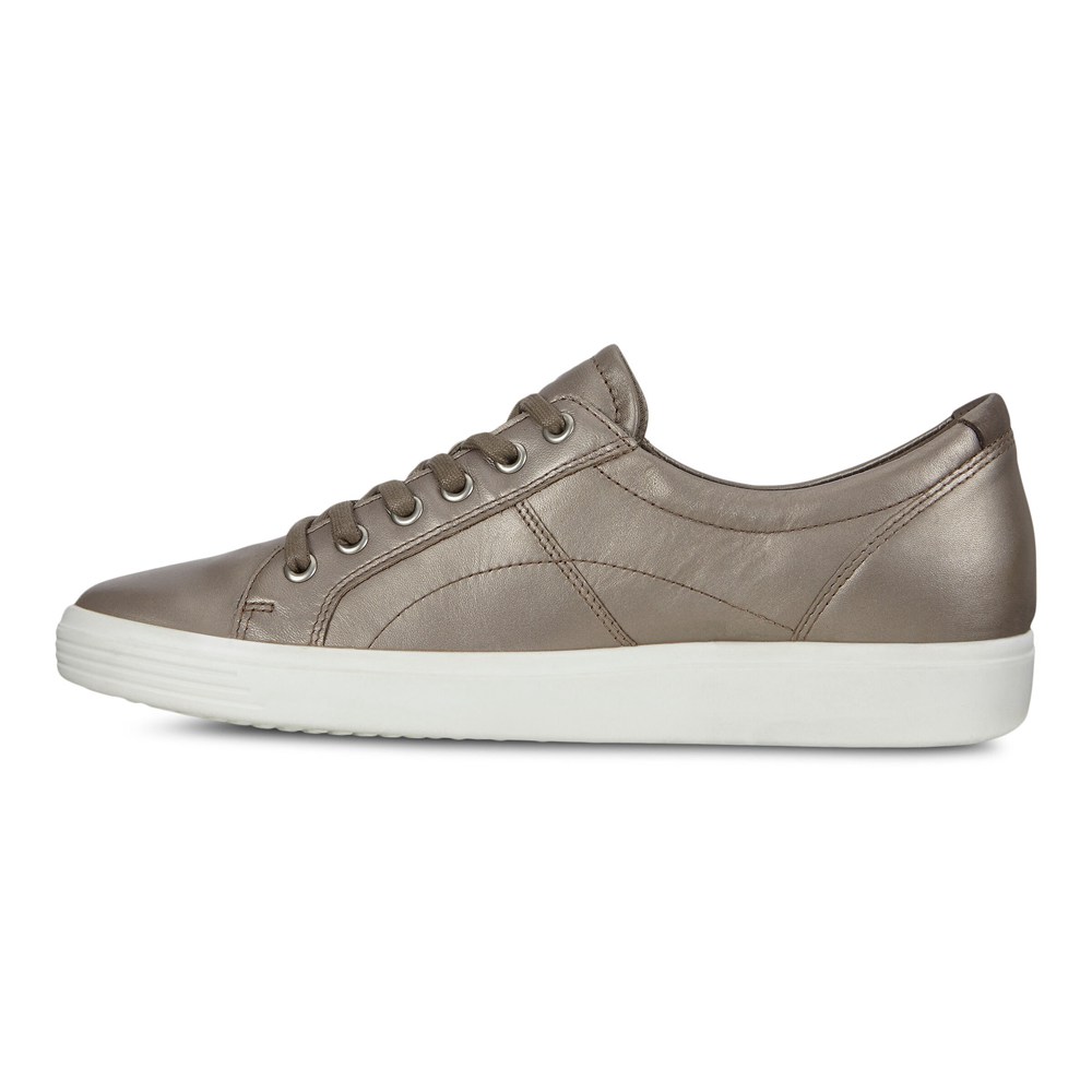 ECCO Womens Sneakers Silver - Soft Classic - BQV-967340